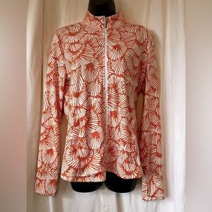 Tommy Bahamas Golf Women's Sz Lg Full Zip Activewear Jacket w/ Zip Pockets